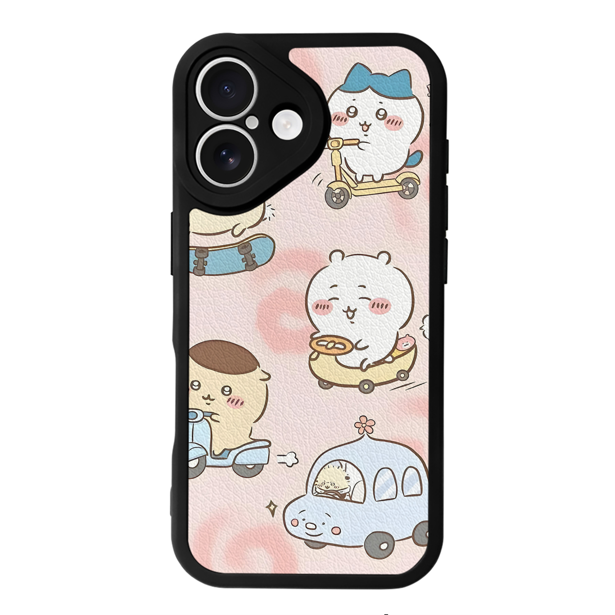 （画像用） ちいかわ Chii-kawa 【iPhone 16シリーズ対応】シリコンスマホケース（レザー調） 材質：シリコン